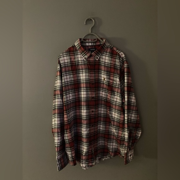 NWOT IZOD Flannel Button Down Shirt - Picture 1 of 4